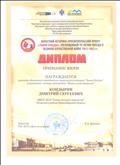 Диплом признания жюри областной молодёжный творческий конкурс «Знамя Победы» ГБУ НСО «Дом молодёжи»